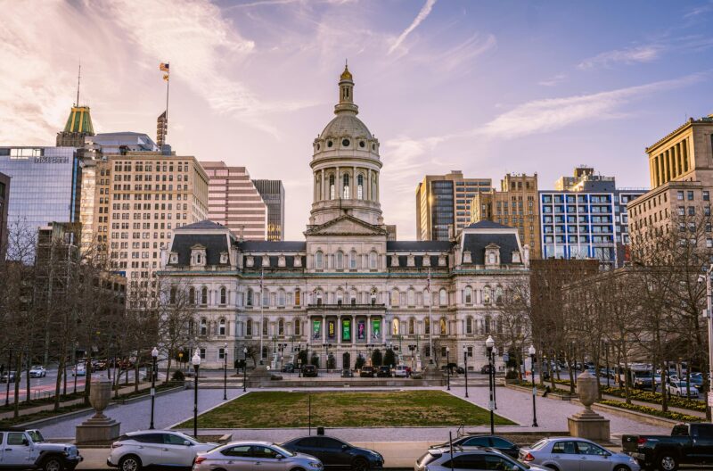Exterior of Baltimore City Hall